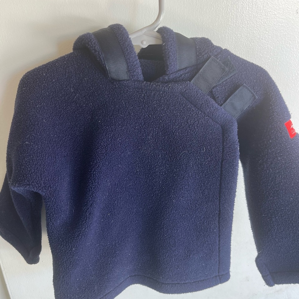 Cozy Navy Kids Fleece Hoodie